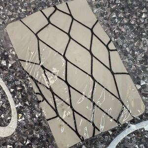 Sheer Fishnet Tights with Black Diamond Pattern new